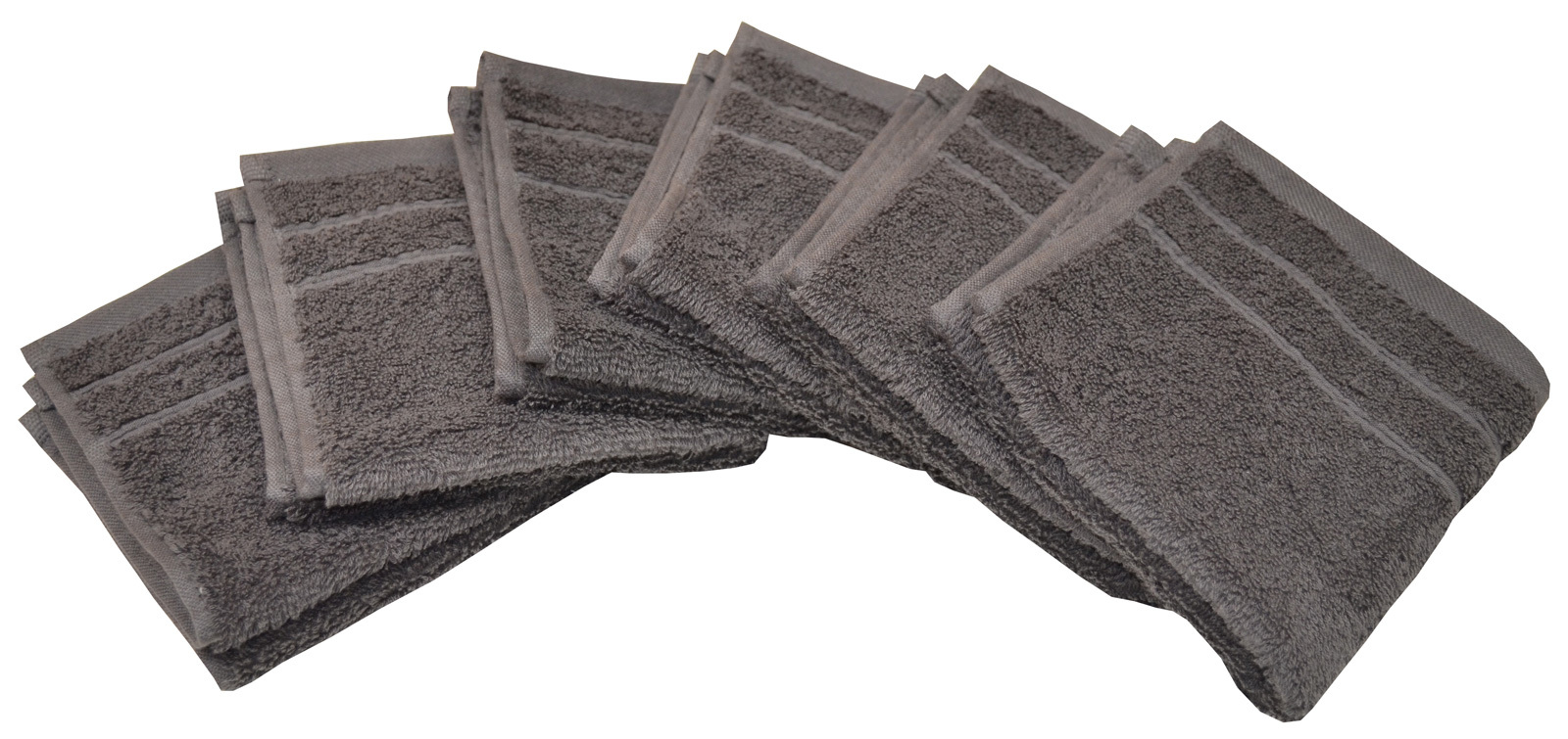 12 Face Washers Bulk Commercial Deal 620GSM White