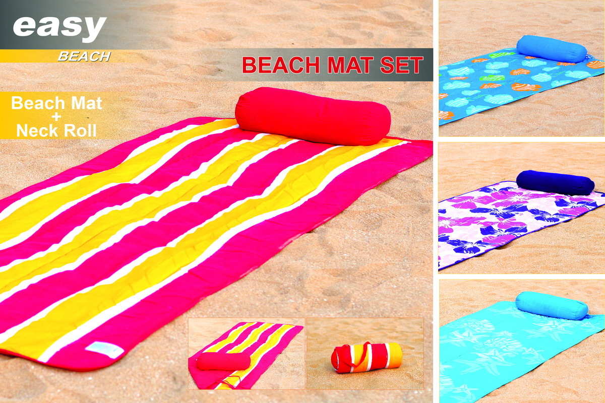 Neck Roll Wave Ideal Replacement of Beach Towel Beach Mat Set Beach Mat 