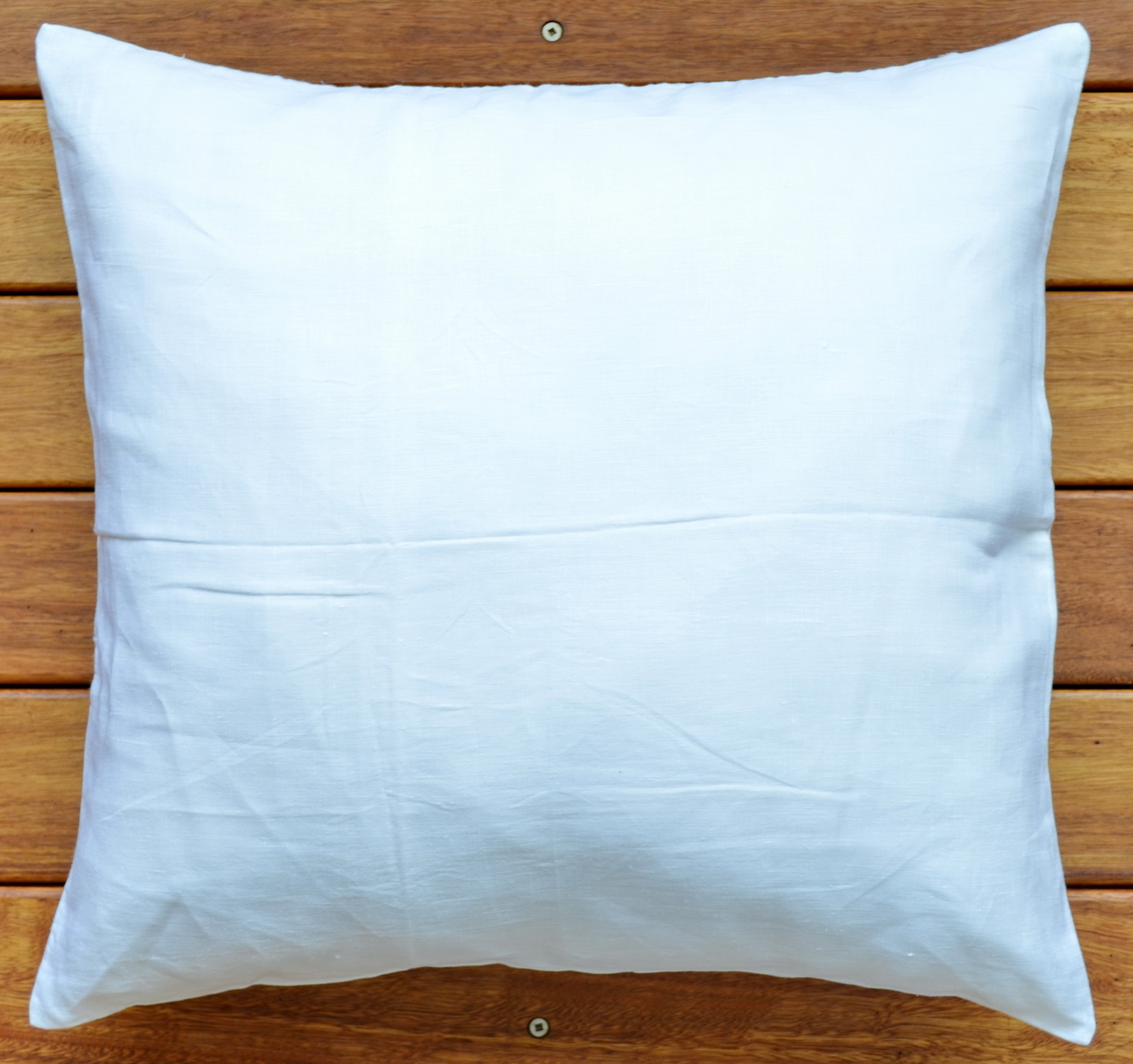 Pure Linen 18 White Euro Pillow Cushion Cover Throw Pillow