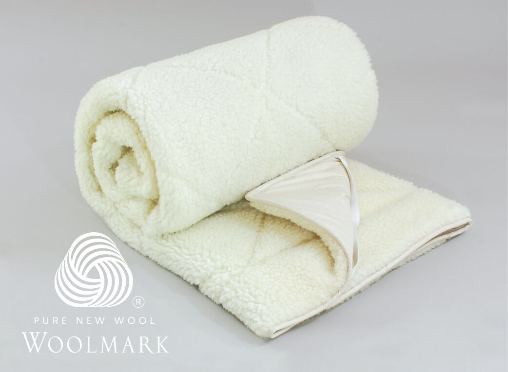 QB KB DB KSB SB Australian Wool Underlay/Underblanket 1000GSM Woolmark  Certified