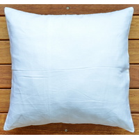 Pure Linen  18" White Euro Pillow Cushion Cover Throw pillow Decorative pillow  [Cushion: Lounge Cushion 45x45cm]