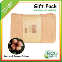 Organic Cotton Baby Towel 3 Pieces Gift Set Moca