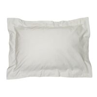 2 Tailored Pillow Cases Pure Cotton 1000TC per 10cm2 Plain White