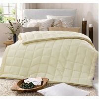 Queen/King Bed Microfibre Artificial Down Filling Winter Quilt Doona 550GSM     