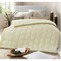 Queen/King Bed 350GSM Down Rich Winter Quilt Doona Duvet Microfibre Cover