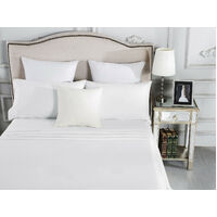 500TC 100% Cotton Sheet Set Fitted Flat Pillow Case QB KB DB KS SB Multi-Colours
