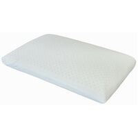 Queen Regular Shape Latex Foam Pillow Cotton Jersey Cover