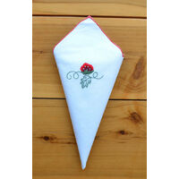 12 Cloth Napkin Set Embroidered Strawberry Fancy Party Wedding Events Christmas