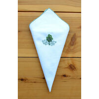 12 Cloth Napkins Embroidered Fancy Party Wedding Events Christmas Decoration