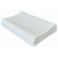 Latex Foam Pillow + Protector/Case (Optional) Contoured/Standard/Queen Standard 