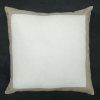 Pure Linen Euro Pillow Cushion Cover 18" Square Shabby Chic Decor White