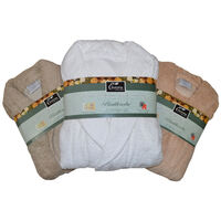 Organic/Pure Cotton Terry Towelling Bath Robe 550gsm Unisex Multi-Sizes/Colours 