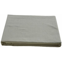 Queen Bed Flat Sheet Natural Green Colour Organic Cotton Luxury Percale 