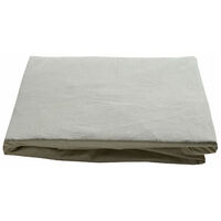 Queen Bed Fitted Sheet Natural Green Colour Organic Cotton Luxury Percale 