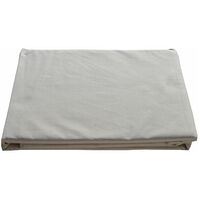 Queen Bed Flat Sheet Natural Brown Colour Organic Cotton Luxury Percale 