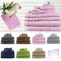 7 Pieces Towels Set Egyptian Cotton 620GSM Spa Quality Multi-Colours 