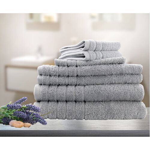 8 Pieces Bath Towels Set Egyptian Cotton 620GSM Spa Quality Multi-Colours 