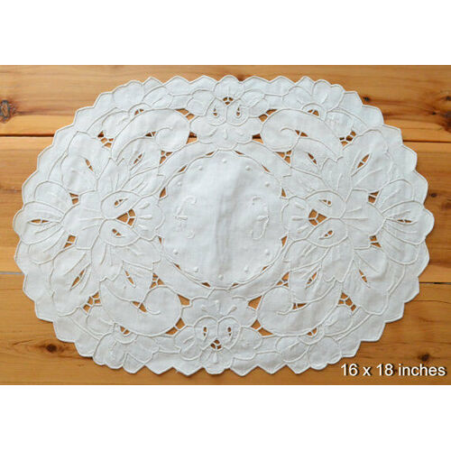 Cotton Table Runner Placemat Overlay Hand Made Wedding Decor 16"x18"/16"x36"