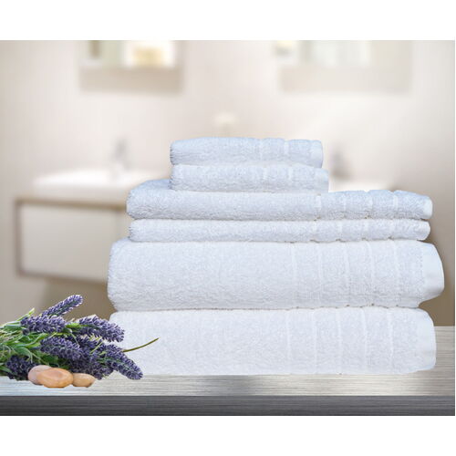 7 Pieces Bath Towels Set Egyptian Cotton 620GSM Spa Quality Multi-Colours 