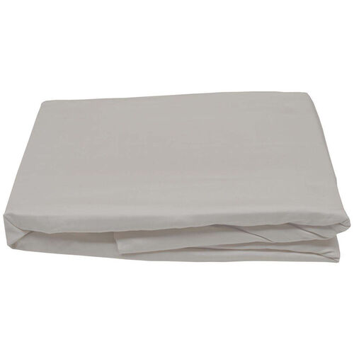 Single Bed Fitted Sheet 500TC/10cm2 Pure Cotton Plain Ivory