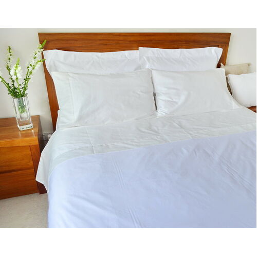 Queen Bed Fitted Sheet 500TC/10cm2 Pure Cotton Cream Colour