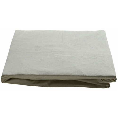 Queen Bed Fitted Sheet Natural Green Colour Organic Cotton Luxury Percale 
