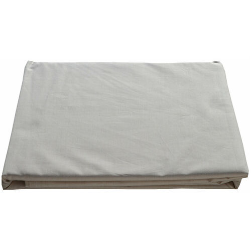 King Bed Flat Sheet Natural Brown Colour Organic Cotton Luxury Percale 