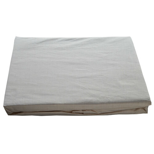King Bed Fitted Sheet Natural Brown Colour Organic Cotton Luxury Percale 