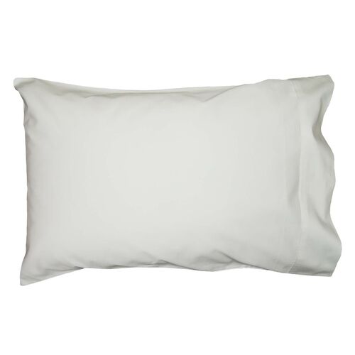 2 Pillow Cases Pure Cotton 1000TC per 10cm2 Plain White 50x75cm Oversize