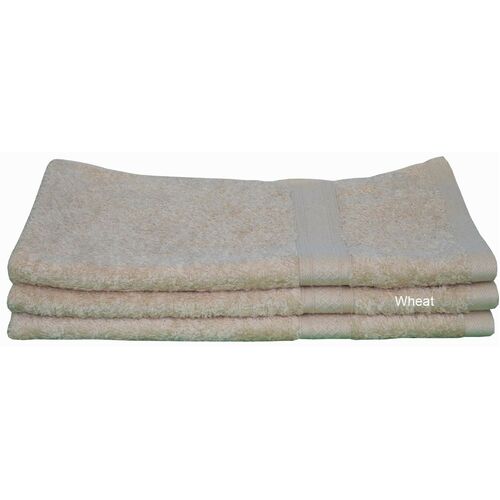 6 x Organic Cotton Bath Towels Bonus 2 Matching Hand Towels Natural Green/Brown
